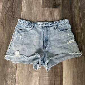 Show me your MUMU Arizona Cut off Distressed Denim Mini Shorts Sz 31 High Waist